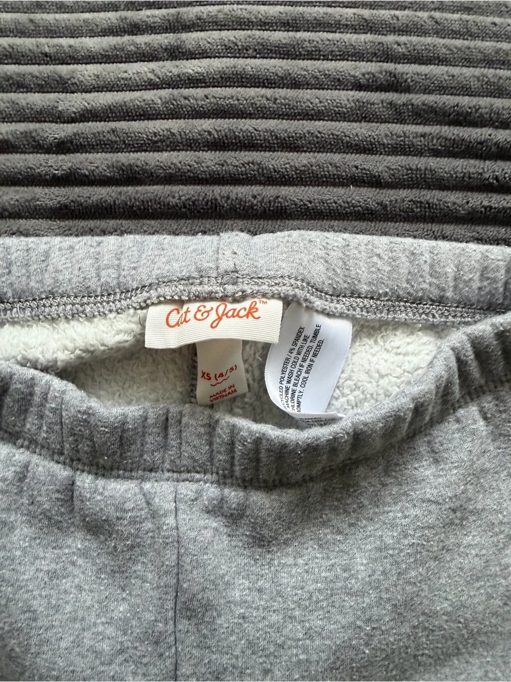 Carter's Light Gray Fleece Kids Leggings